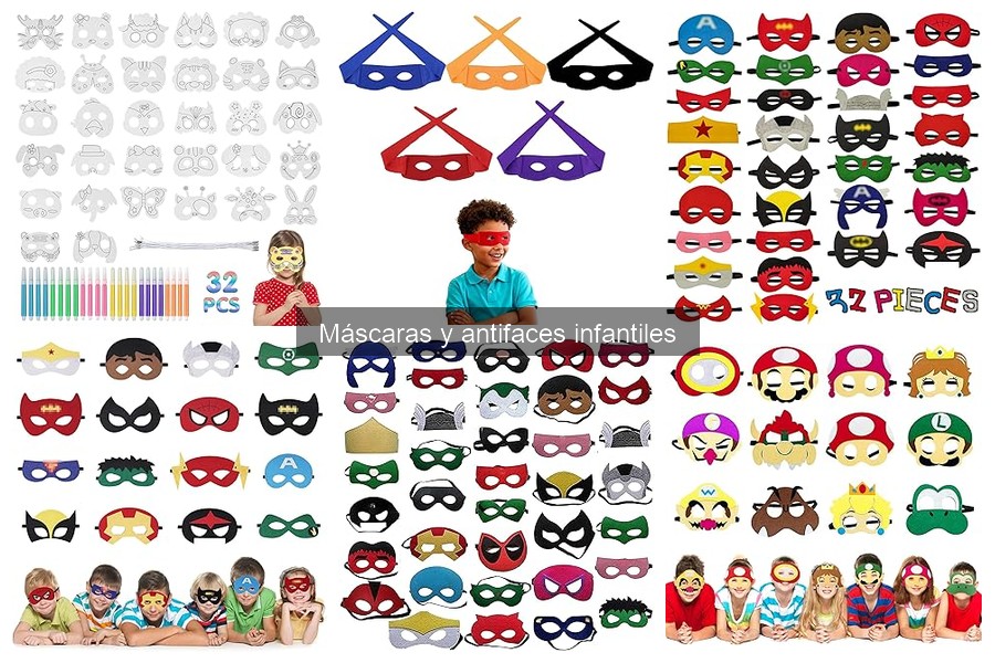 Mejores máscaras infantiles para fiestas de cumpleaños