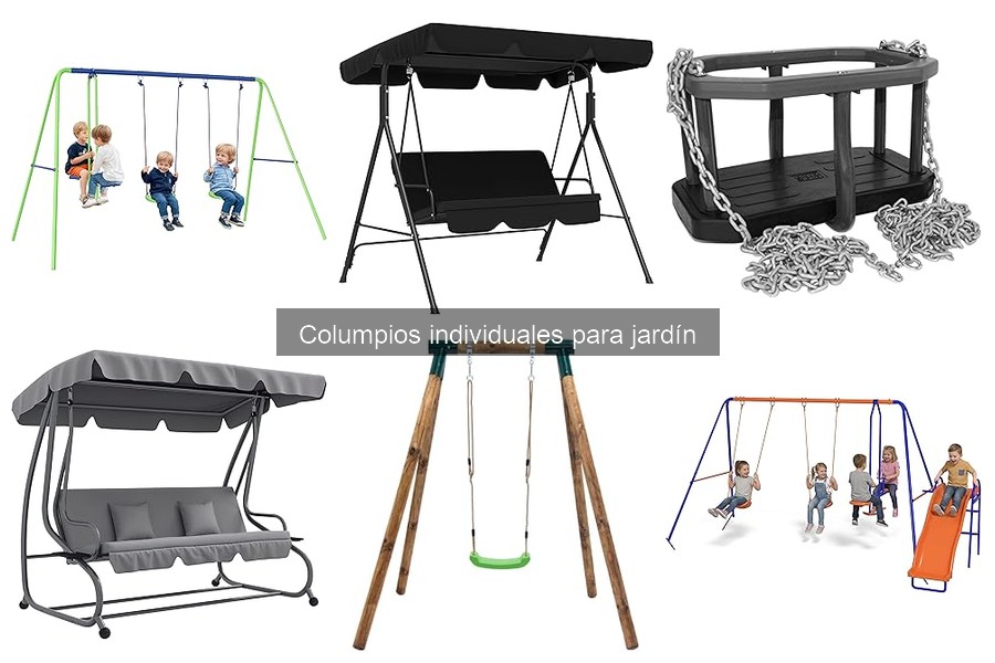 Mejores materiales para columpios individuales en jardín