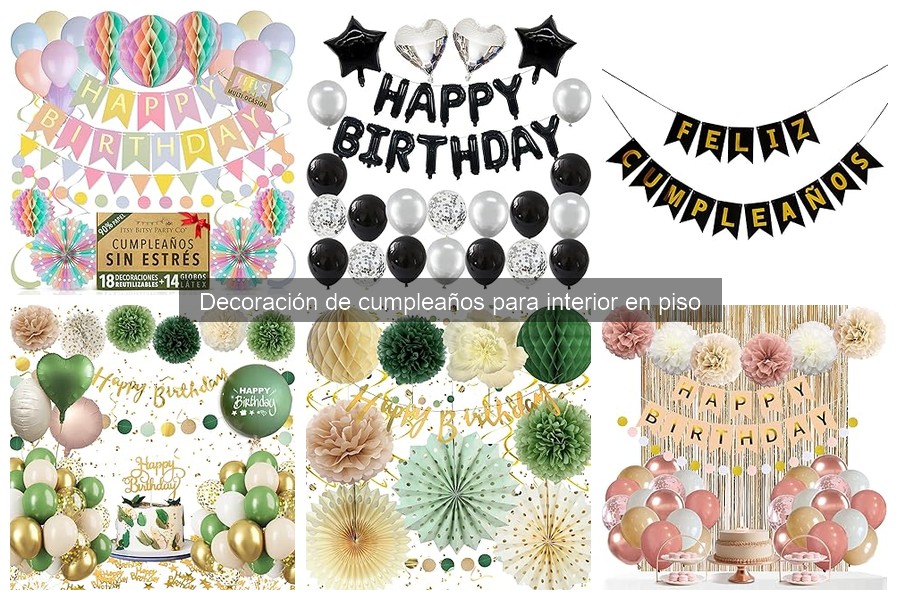 Mejores materiales para decoración de cumpleaños en interiores