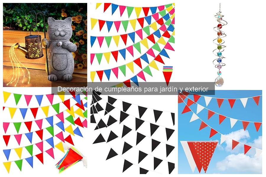 Mejores materiales para decoraciones de cumpleaños en el jardín
