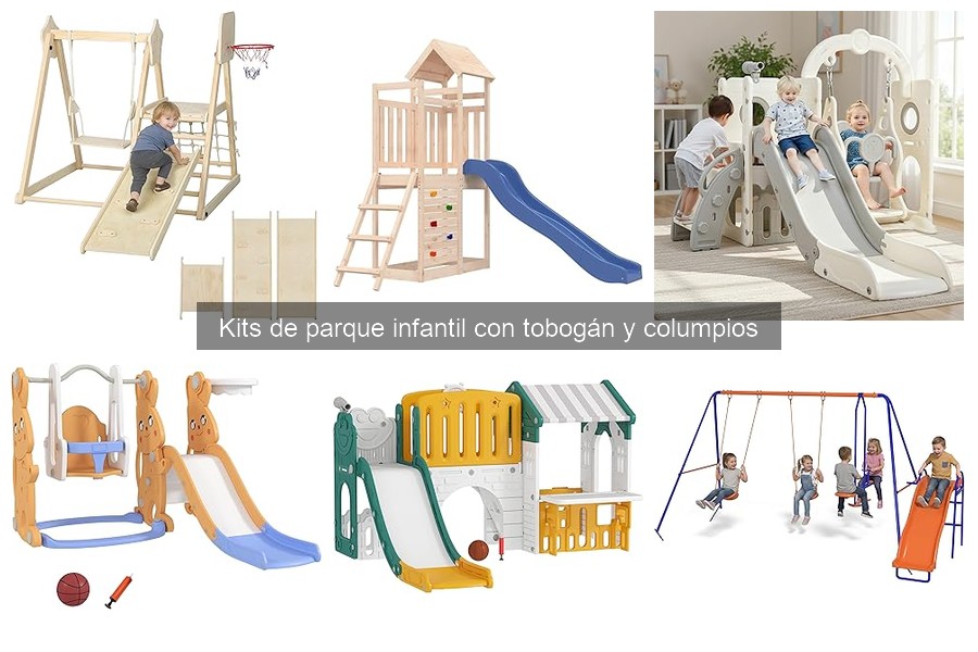 Mejores materiales para kits de parque infantil con tobogán