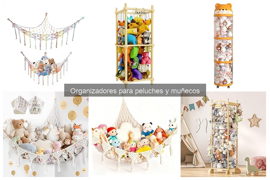 Mejores materiales para organizadores de peluches y muñecos