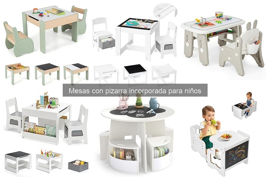 Mejores mesas con pizarra para niños: tipologías y funciones