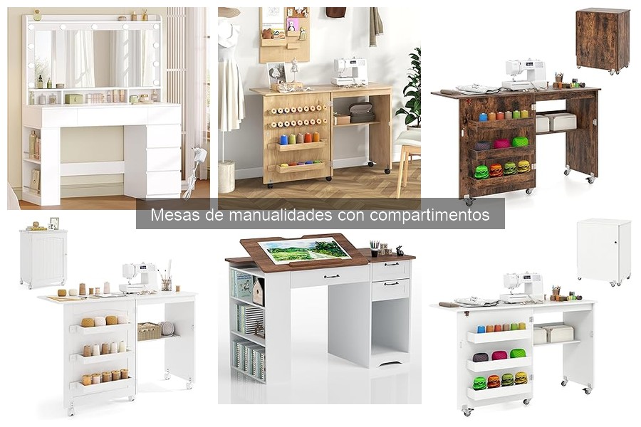 Mejores mesas de manualidades con compartimentos para niños