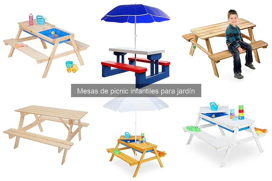 Mejores mesas de picnic infantiles para jardines pequeños