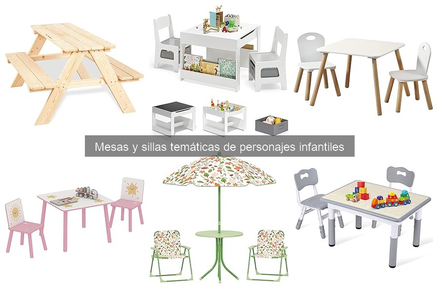 Mejores Mesas y Sillas Temáticas para Cumpleaños Infantiles