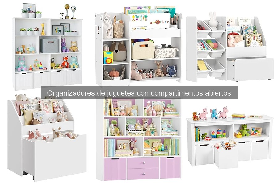 Mejores organizadores de juguetes con compartimentos abiertos