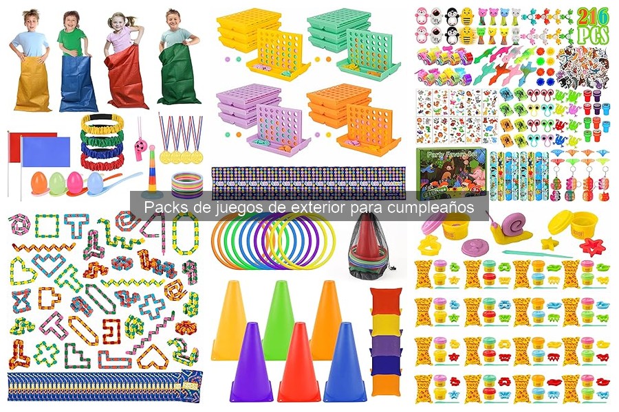 Mejores packs de juegos de exterior para cumpleaños 2023