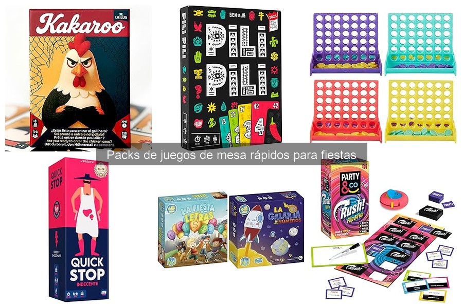 Mejores packs de juegos de mesa rápidos para niños