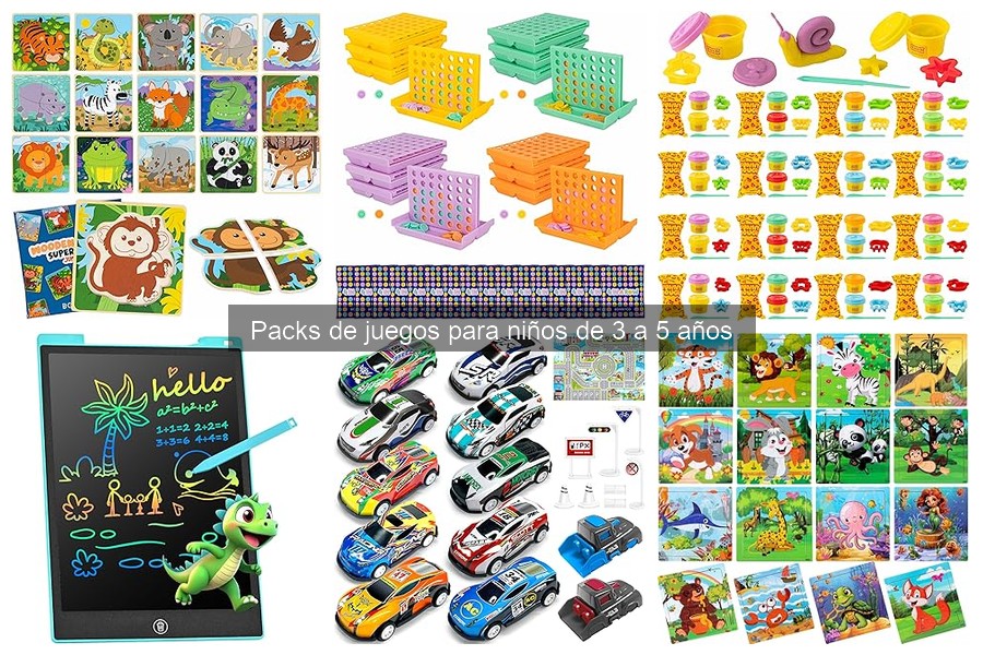 Mejores packs de juegos para cumpleaños de 3 a 5 años