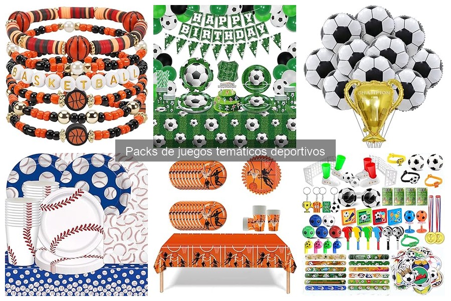 Mejores packs de juegos temáticos deportivos para cumpleaños
