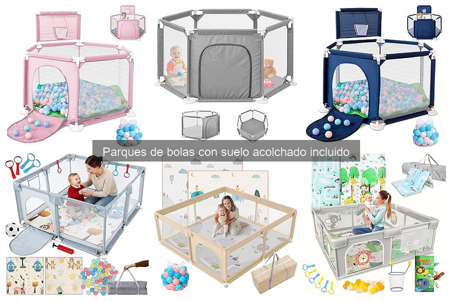 Mejores parques de bolas con suelo acolchado para niños