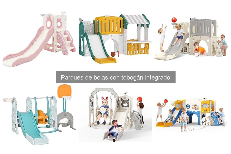 Mejores parques de bolas con tobogán para niños de 3 a 6 años