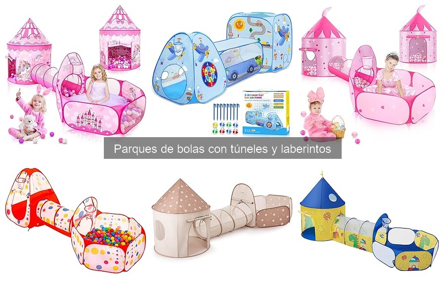 Mejores parques de bolas con túneles y laberintos para niños