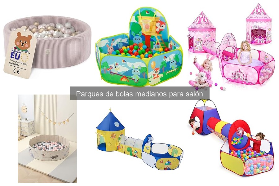 Mejores parques de bolas medianos para espacios pequeños