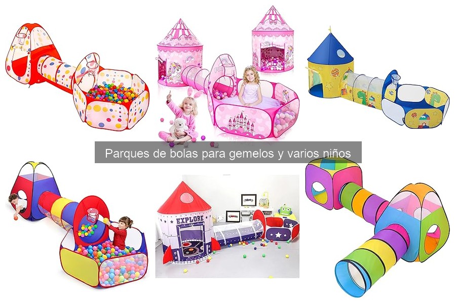 Mejores parques de bolas para familias múltiples y gemelos