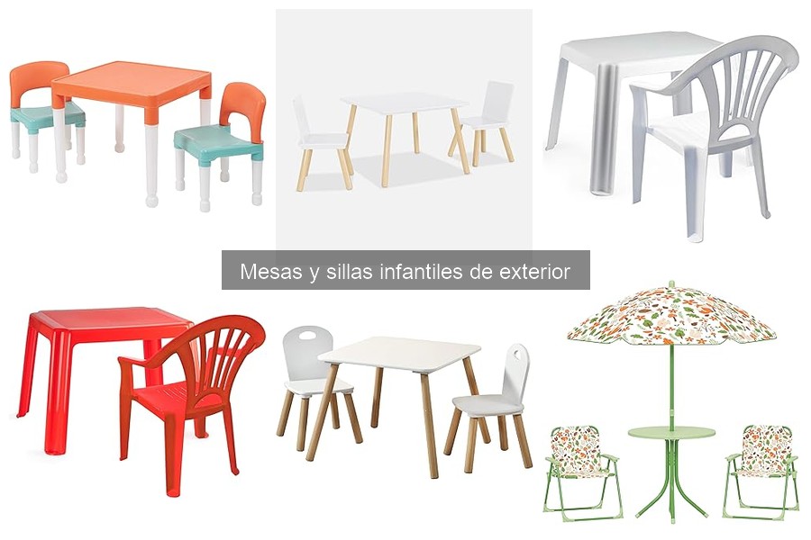 Mejores precios para mesas y sillas infantiles de exterior