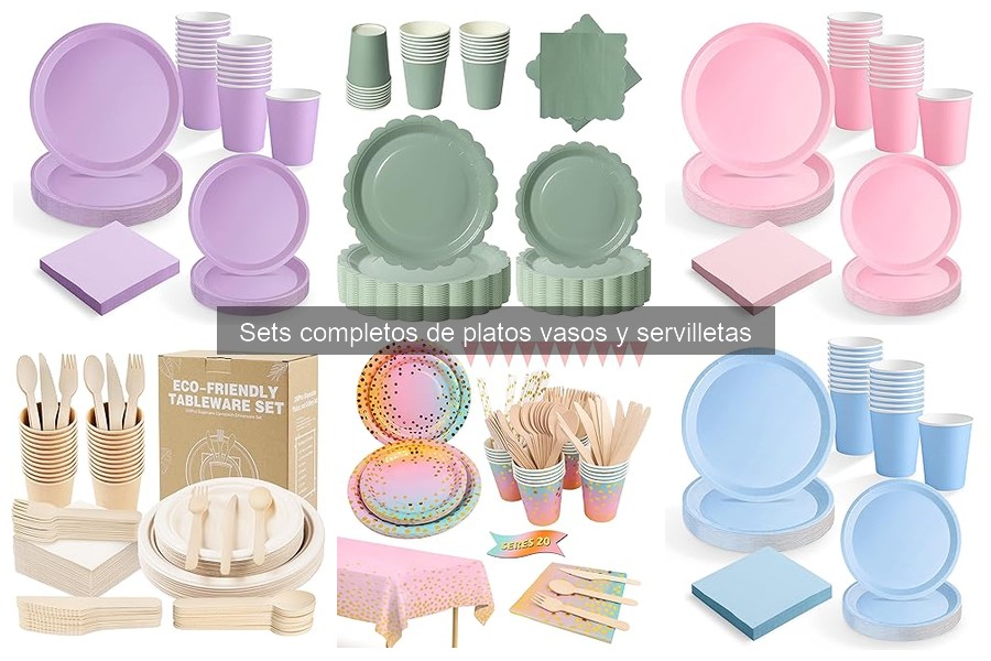 Mejores sets de vajilla para fiestas temáticas infantiles
