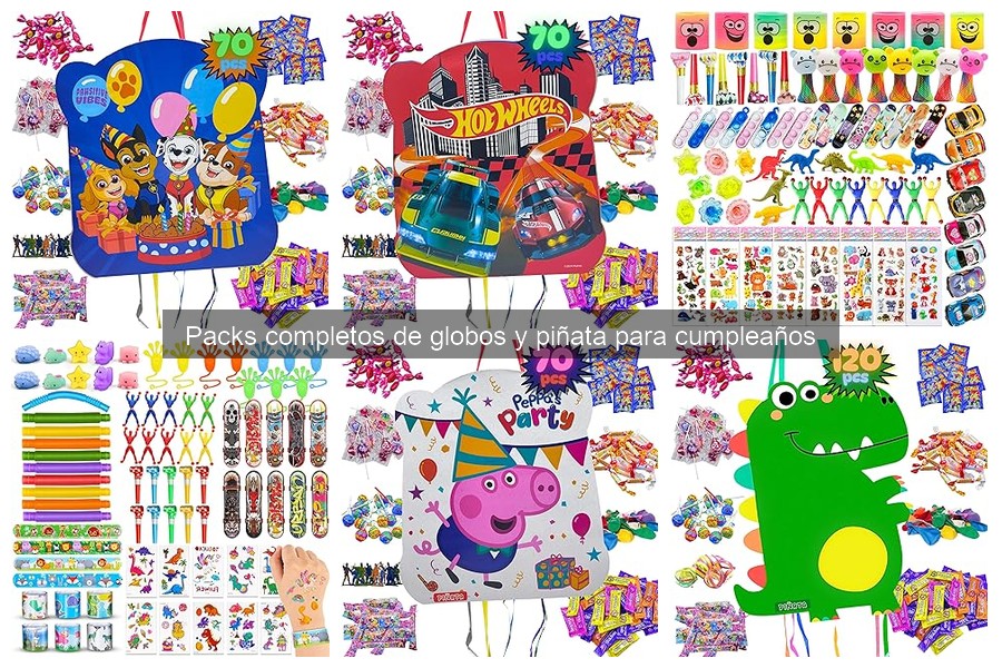 Mejores tiendas online para comprar packs de globos y piñatas