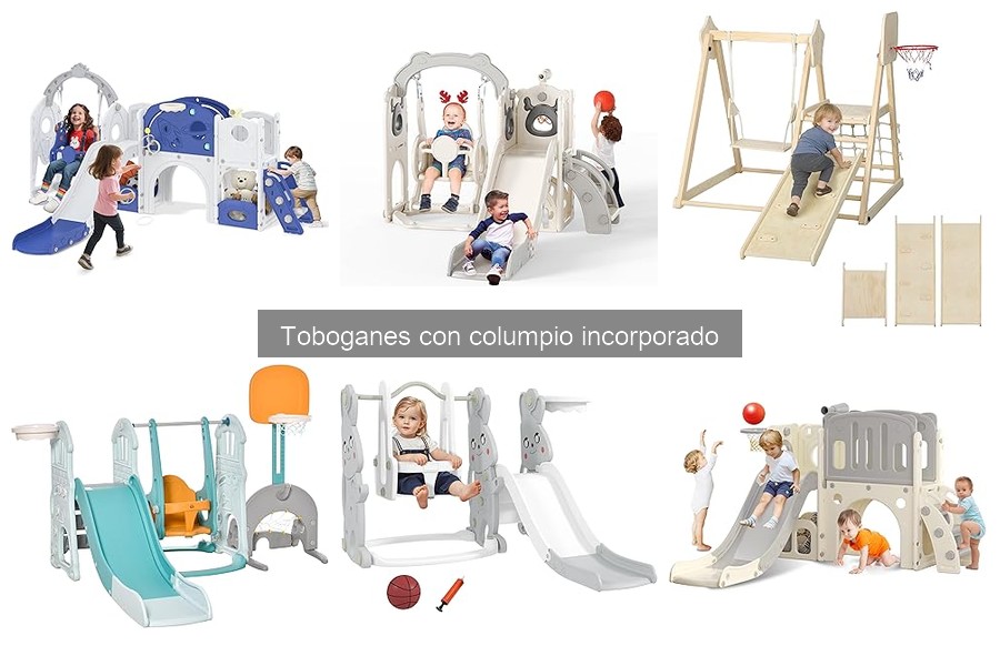 Mejores toboganes con columpio para espacios pequeños