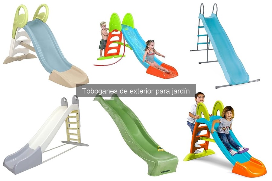 Mejores toboganes modulares para jardines pequeños