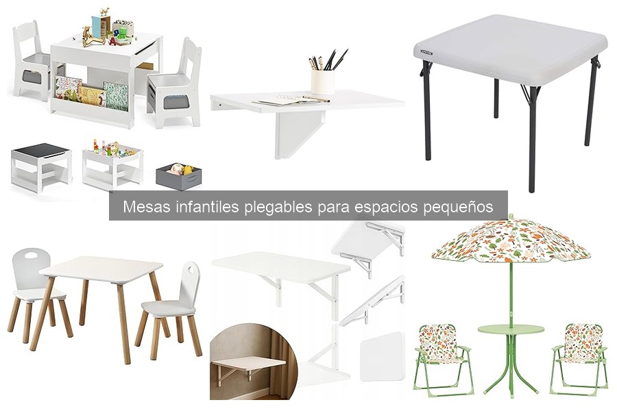 Mesas infantiles plegables: características y beneficios