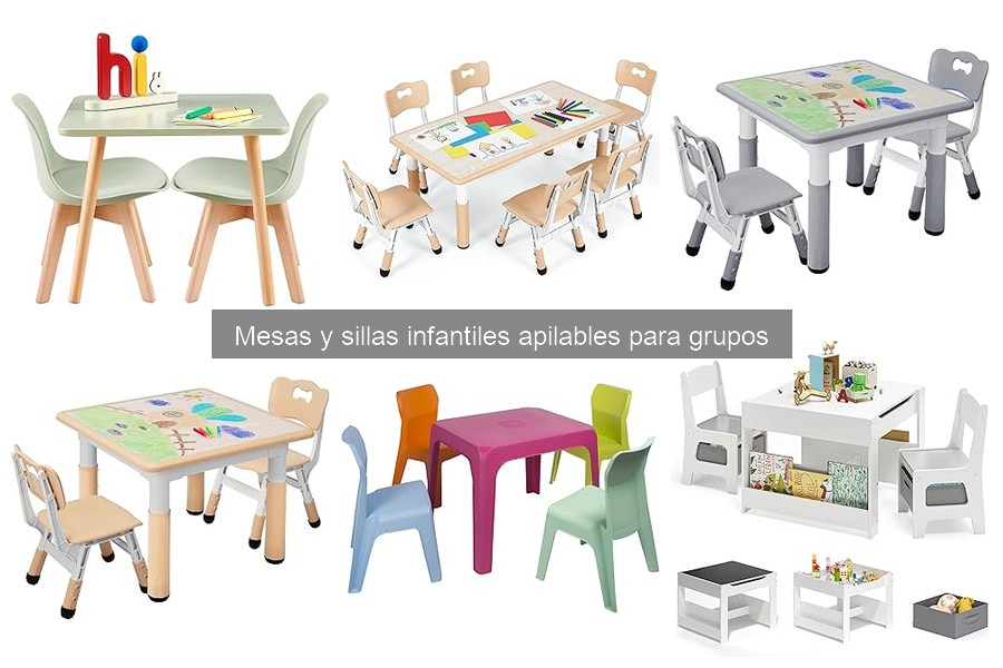 Mesas y sillas infantiles apilables: ¿Qué son y beneficios?