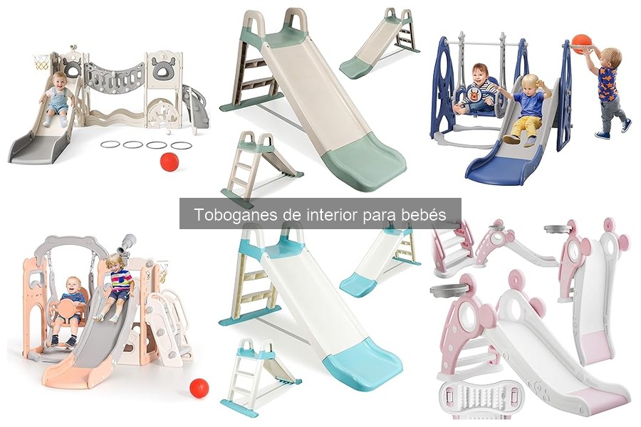 Montaje seguro de toboganes de interior para bebés