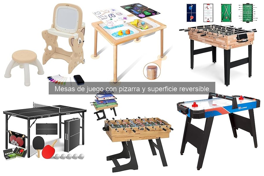 Opiniones de padres sobre mesas de juego con pizarra reversible