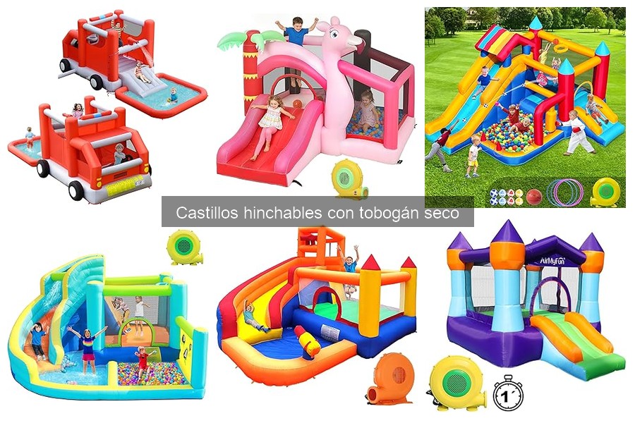 ** Opiniones sobre castillos hinchables con tobogán seco