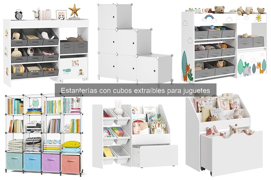 Opiniones sobre estanterías con cubos extraíbles para juguetes