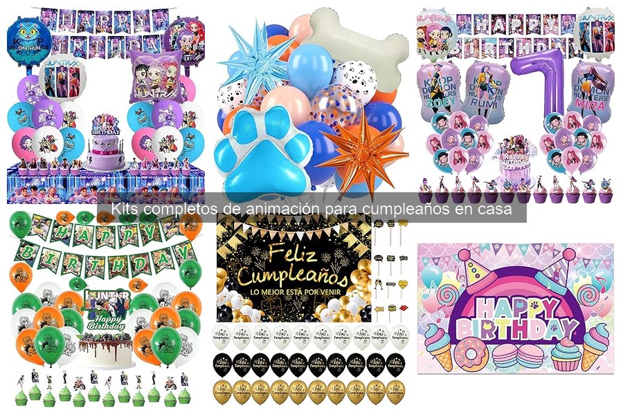 Opiniones sobre Kits de Animación para Cumpleaños en Casa