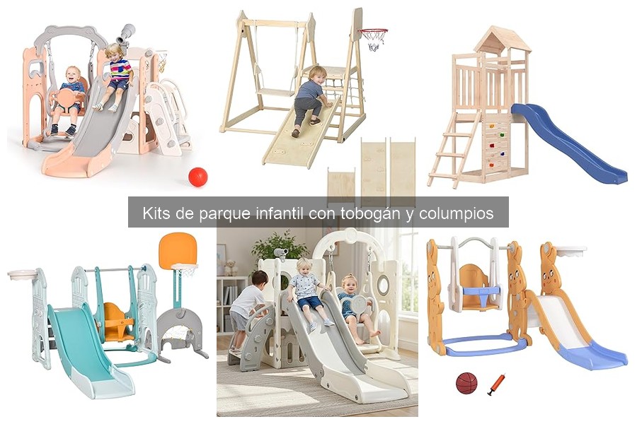 Opiniones sobre kits de parque infantil con tobogán y columpios