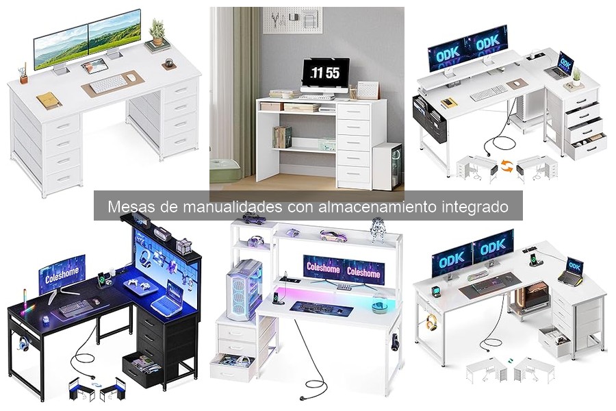 Opiniones sobre mesas de manualidades con almacenamiento