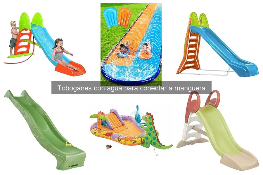 ** Opiniones sobre toboganes con agua para conectar a manguera
