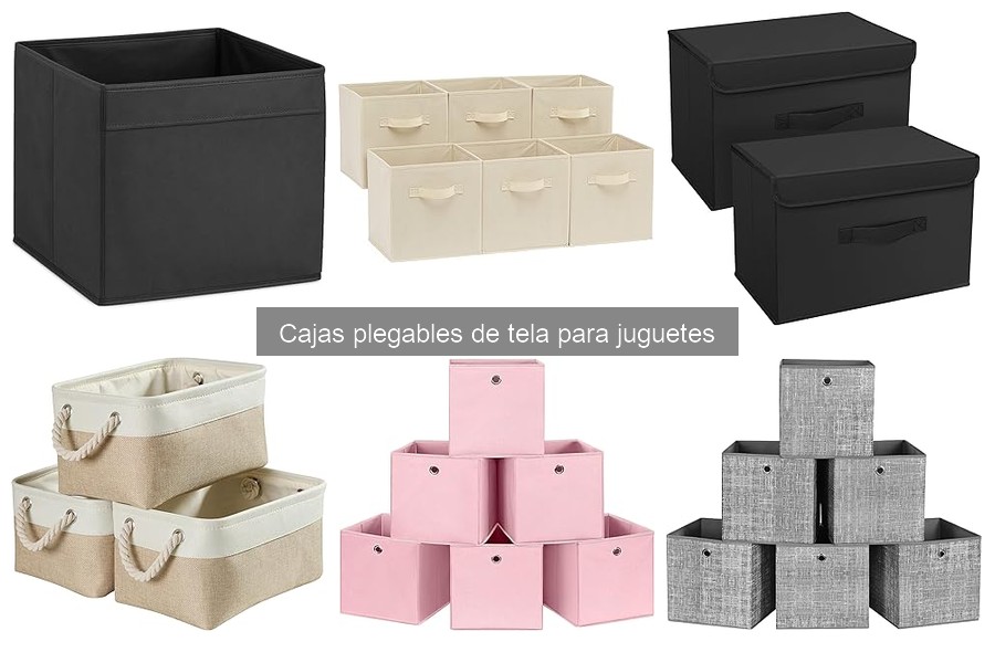 Organiza juguetes con cajas plegables de tela fácilmente