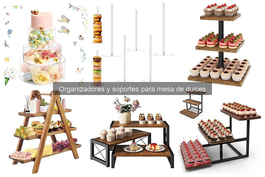 Organizador y soporte para mesa de dulces: ¿qué son?