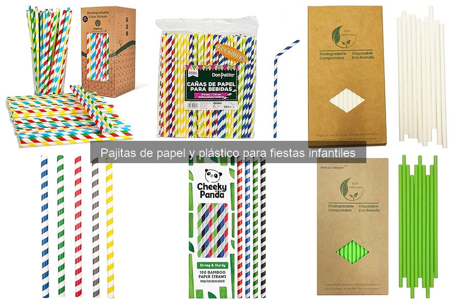 Pajitas biodegradables: ¿funcionan en fiestas infantiles?