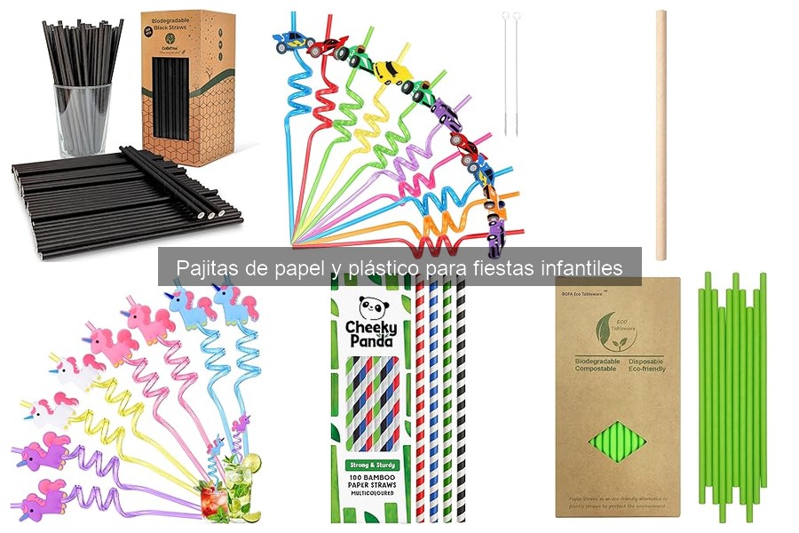Pajitas de papel y plástico: ¿Qué son y características?