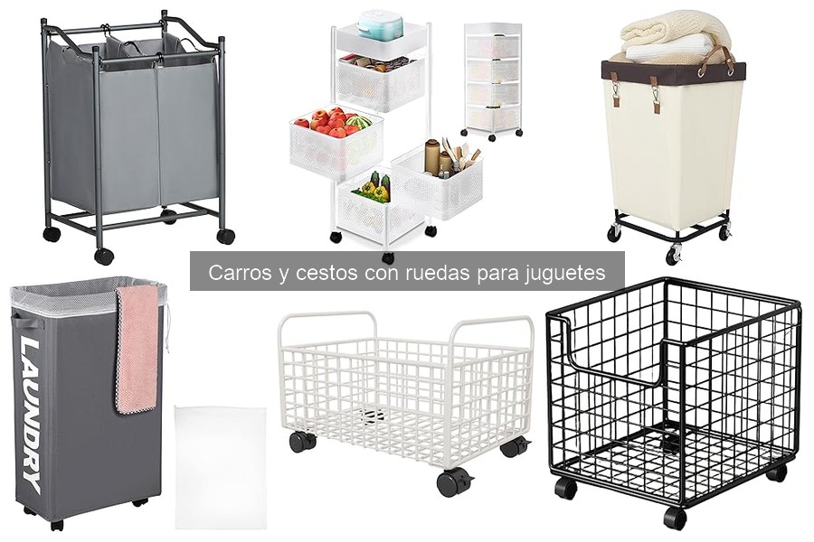 Personaliza carros y cestos con ruedas para juguetes