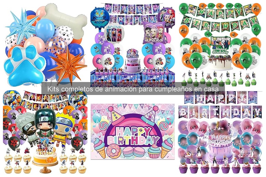 Personaliza tu kit de animación para cumpleaños en casa