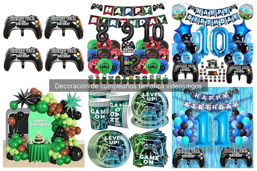 Planifica el Espacio para una Fiesta de Cumpleaños de Videojuegos