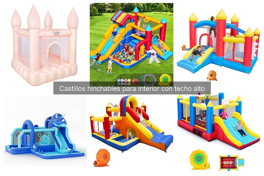 Precios de castillos hinchables para interior con techo alto