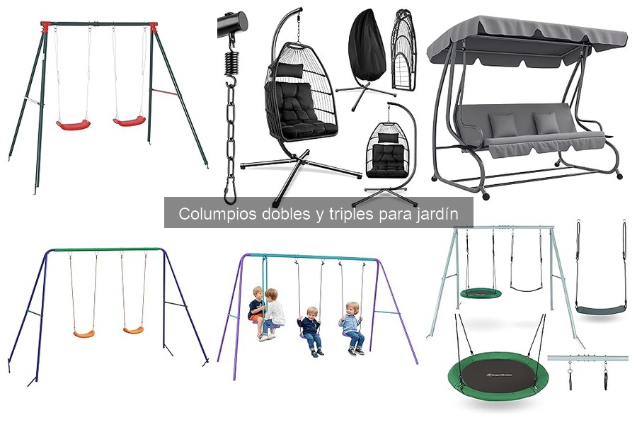 Precios de Columpios Dobles y Triples para Jardín