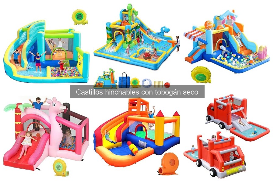 Problemas comunes con castillos hinchables con tobogán seco
