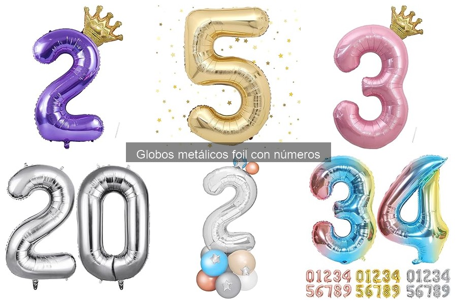 Problemas comunes con globos metálicos foil con números