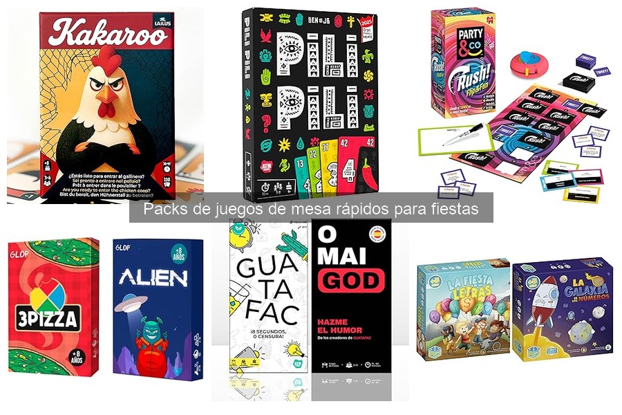 Problemas comunes con packs de juegos de mesa para fiestas