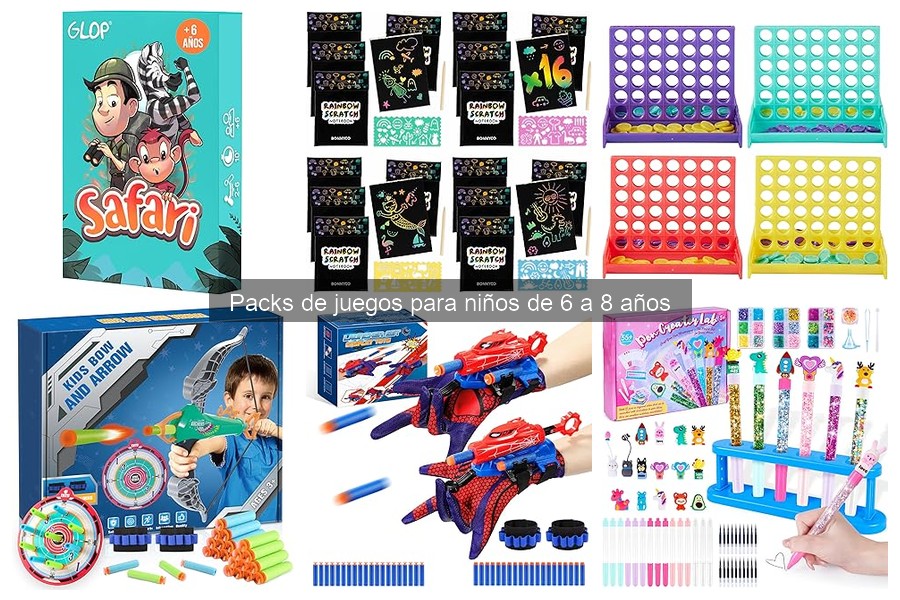 Problemas comunes con packs de juegos para niños de 6 a 8 años