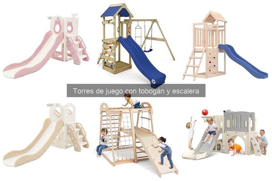 Problemas de estabilidad en torres de juego con tobogán y escalera