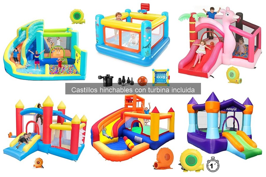 ¿Qué es un castillo hinchable con turbina? Características y beneficios